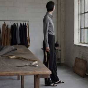 Marylebone classic-collar tailored shirt — Tailored Shirts by CROWN TAILORING. worn by a model.