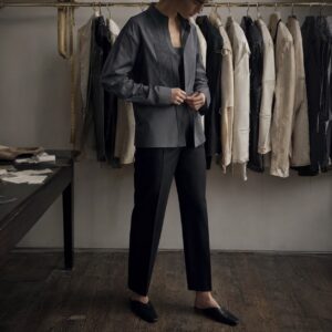 Fitzrovia pleated-bib evening shirt — Tailored Shirts by CROWN TAILORING. worn by a model.