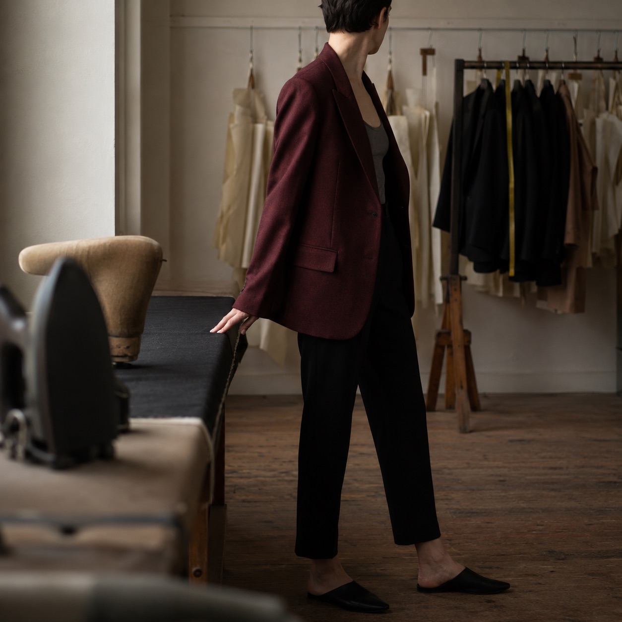 Pimlico single-breasted suit jacket — Suit Jackets by CROWN TAILORING. worn by a model.