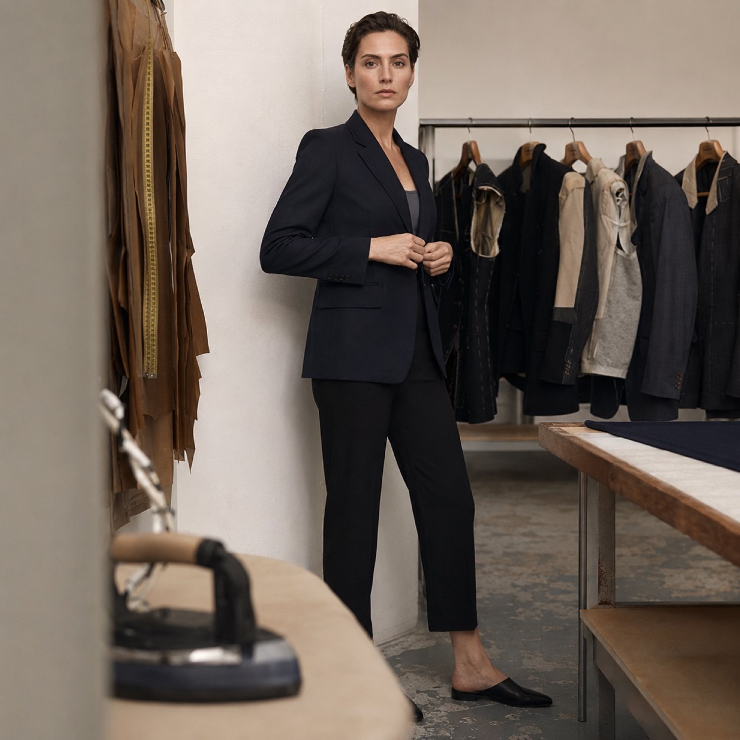 Bracken single-breasted suit jacket — Suit Jackets by CROWN TAILORING. shown worn.