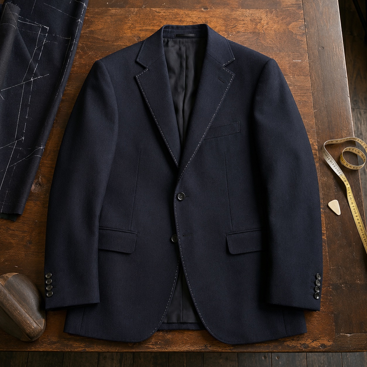Bloomsbury single-breasted suit jacket — Suit Jackets by CROWN TAILORING. product photograph on a white background.