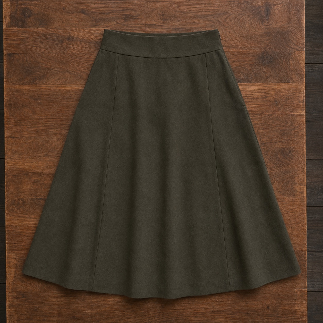 Ashdown A-line midi skirt — Tailored Skirts by CROWN TAILORING. product photograph on a white background.