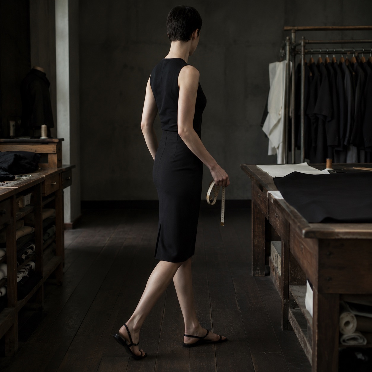 Clerkenwell pencil skirt — Tailored Skirts by CROWN TAILORING. worn by a model.