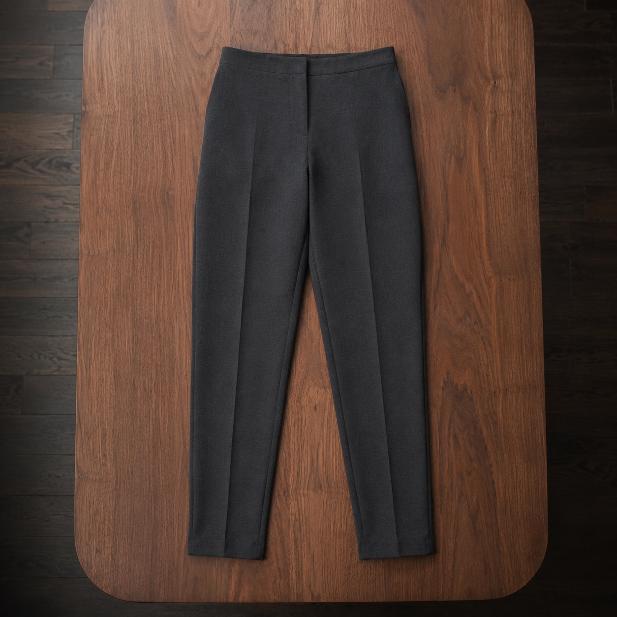 Clerkenwell cigarette-leg tailored trousers — Tailored Trousers by CROWN TAILORING. product photograph on a white background.